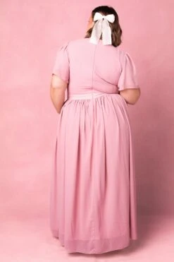 Abbie Dress In Blush -CINZ Clothing Shop AbbieBlush3 780430