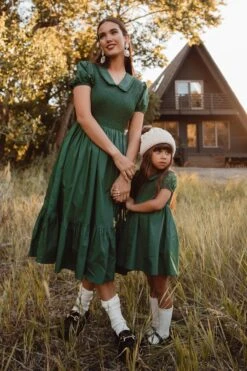 Mini Addie Dress In Green - FINAL SALE -CINZ Clothing Shop Addie Green 3 471501