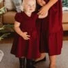 Mini Addie Dress In Wine - FINAL SALE -CINZ Clothing Shop Addie Wine 01 642115