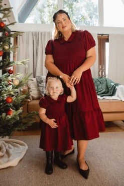 Mini Addie Dress In Wine - FINAL SALE -CINZ Clothing Shop Addie Wine 03 177639