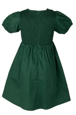 Mini Addie Dress In Green - FINAL SALE -CINZ Clothing Shop AddieGreen mini backcopy 535423