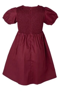 Mini Addie Dress In Wine - FINAL SALE -CINZ Clothing Shop AddieWine Mini back 743429
