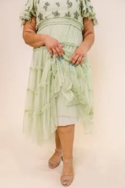 Anastasia Dress In Sage -CINZ Clothing Shop AnastasiaSage Studio SS23 04 920064