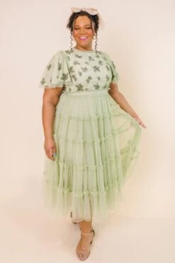 Anastasia Dress In Sage -CINZ Clothing Shop AnastasiaSage Studio SS23 05 753371