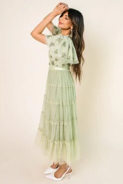 Anastasia Dress In Sage -CINZ Clothing Shop AnastasiaSage Studio SS23 11 290133
