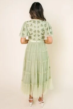 Anastasia Dress In Sage -CINZ Clothing Shop AnastasiaSage Studio SS23 12 317179
