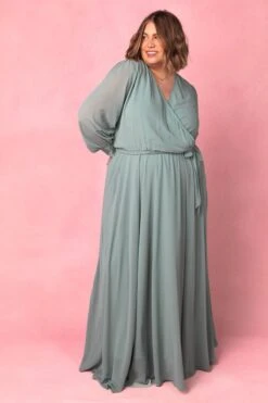 Andie Dress In Sage -CINZ Clothing Shop AndieSage2 874875