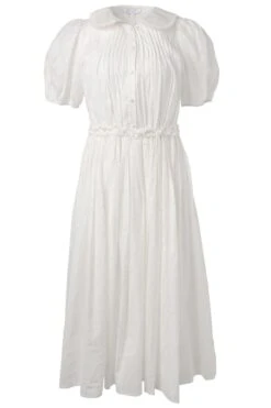 Betty Dress In White -CINZ Clothing Shop BettyDress White front 866919