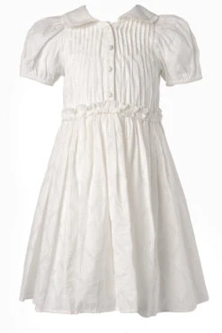 Mini Betty Dress In White -CINZ Clothing Shop BettyDress White mini front 485596