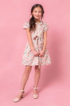 Mini Chelsea Dress In Cream Floral -CINZ Clothing Shop Chelsea Studio Summer1 1