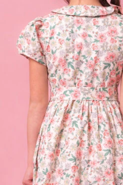 Mini Chelsea Dress In Cream Floral -CINZ Clothing Shop Chelsea Studio Summer1 6