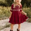 Mini Liesl Dress In Red - FINAL SALE -CINZ Clothing Shop DSC02630 206309