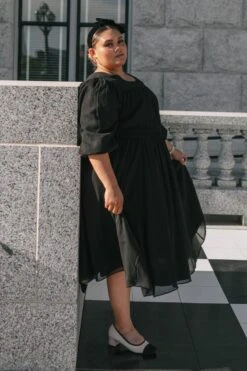 Do-Re-Mi Dress In Black - FINAL SALE -CINZ Clothing Shop DoReMiBlack Capitol N23 19 875236