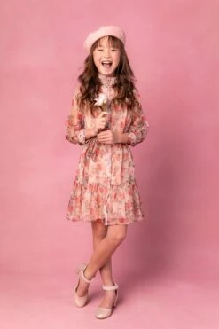 Mini Eleanor Dress In Pink Floral - FINAL SALE -CINZ Clothing Shop Eleanor Studio 1 1f678bea eb91 4c43 b354 663a06641e8e 695262