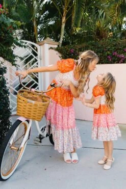 Emily Dress In Sorbet -CINZ Clothing Shop EmilySorbet Florida SS23 09 404683