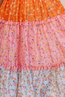 Emily Dress In Sorbet -CINZ Clothing Shop EmilySorbet Florida SS23 29 380521