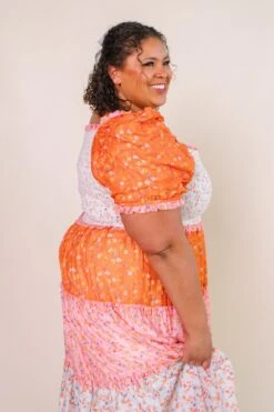 Emily Dress In Sorbet -CINZ Clothing Shop EmilySorbet Studio SS23 15 250974