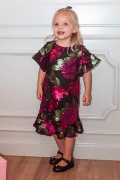 Mini Evelyn Dress In Floral Sequin - FINAL SALE -CINZ Clothing Shop Evelyn TashHome H23 48 434634