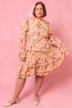 Farrah Dress In Yellow -CINZ Clothing Shop Farrah Studio Spring1 6 695659