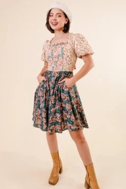 Flowers For All Dress - FINAL SALE -CINZ Clothing Shop FlowersForAll Studio F23 09 471100