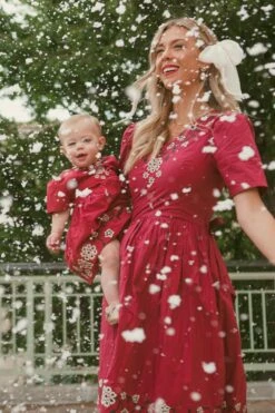 Heidi Dress In Maroon - FINAL SALE -CINZ Clothing Shop Heidi Kingsbury5 636241