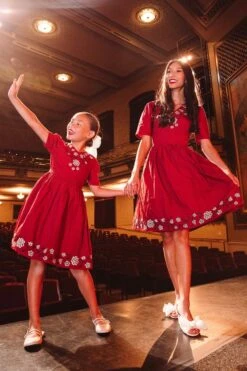 Heidi Dress In Maroon - FINAL SALE