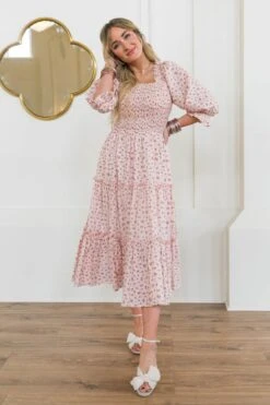 Madeline Dress In Pink -CINZ Clothing Shop IvyClassics 140 206136