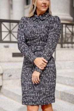 Jackie Dress In Black - FINAL SALE -CINZ Clothing Shop JackieBlack Capitol N23 24 673985