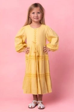 Mini Joella Dress In Yellow -CINZ Clothing Shop JoellaYellow Studio Spring1 13 882367