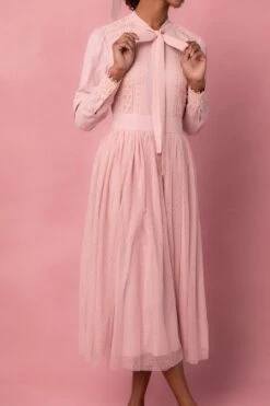 Kate Dress In Pink - FINAL SALE -CINZ Clothing Shop KatePink 06
