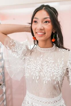 Sicily Dress With Flutter Sleeves - FINAL SALE -CINZ Clothing Shop LOVERS22 WONDERSTRUCKANDSICILY S 44 160 794838