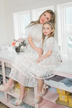 Sicily Dress With Flutter Sleeves - FINAL SALE -CINZ Clothing Shop LOVERS22 sicilyfluttersleeve momandme small3t 6 358 454182