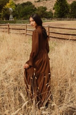 Leena Dress In Java - FINAL SALE -CINZ Clothing Shop LeenaJava ConradRanch F23 19 765490