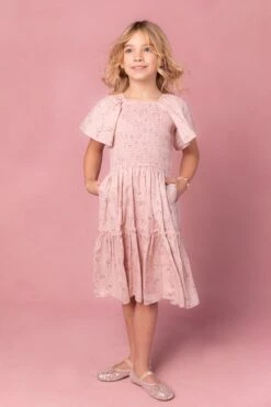 Mini Lennon Dress In Dusty Pink -CINZ Clothing Shop Lennon Studio 1 929668