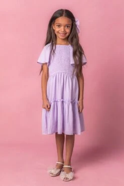 Mini Lennon Dress In Lavender -CINZ Clothing Shop LennonLav Studio Easter24 1 627785