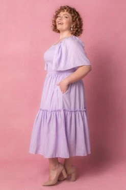 Lennon Dress In Lavender -CINZ Clothing Shop LennonLav Studio Easter24 12 948836