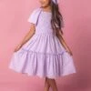 Mini Lennon Dress In Lavender -CINZ Clothing Shop LennonLav Studio Easter24 3 856415