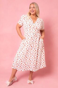 Lucy Dress In Strawberry Fields -CINZ Clothing Shop Lucy Summer1 Studio3