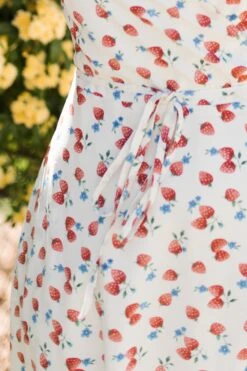 Lucy Dress In Strawberry Fields -CINZ Clothing Shop LucyStrawberryFeilds StGeorge SS23 19 617822