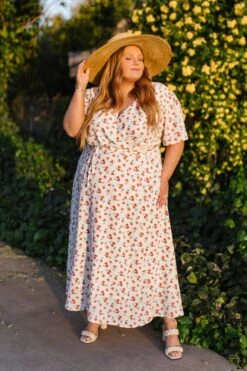 Lucy Dress In Strawberry Fields -CINZ Clothing Shop LucyStrawberryFeilds StGeorge SS23 23 667380