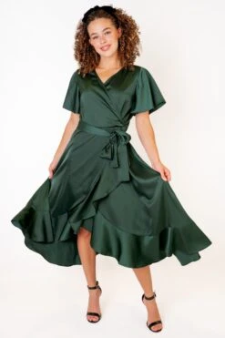 Maggie Dress In Emerald -CINZ Clothing Shop MaggieEmerald Studio F23 2 585704