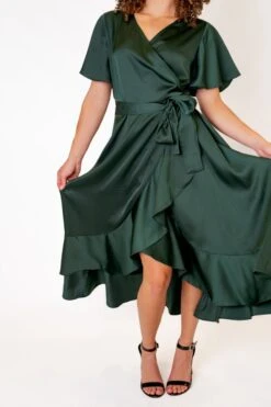 Maggie Dress In Emerald -CINZ Clothing Shop MaggieEmerald Studio F23 3 177623