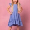 Mini Dahlia Dress In Blue -CINZ Clothing Shop MiniDahliaBlue Studio Spring24 1
