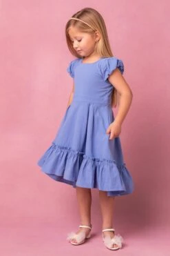 Mini Dahlia Dress In Blue -CINZ Clothing Shop MiniDahliaBlue Studio Spring24 2