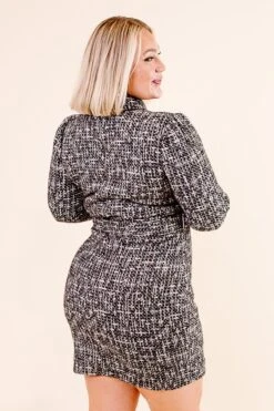 Jackie Dress In Black - FINAL SALE -CINZ Clothing Shop Noir Collection 086 986983