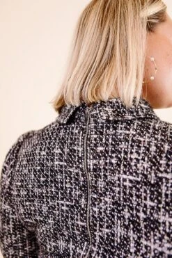 Jackie Dress In Black - FINAL SALE -CINZ Clothing Shop Noir Collection 087 412771