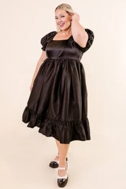 Coco Dress In Black - FINAL SALE -CINZ Clothing Shop Noir Collection 128 337679