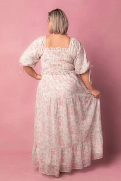 Nora Dress In Spring Watercolor -CINZ Clothing Shop NoraWatercolor Studio Easter24 09 187444