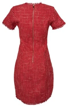 Reese Dress In Red - FINAL SALE -CINZ Clothing Shop RedReeseTweedDress backcopy 8dd7b727 caa8 411e bcac 1c45b8c92c59 992101