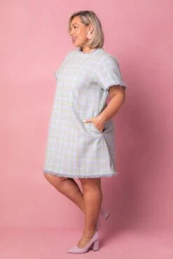 Reese Shift Dress In Periwinkle Blue -CINZ Clothing Shop Reese Studio Easter24 2 734939